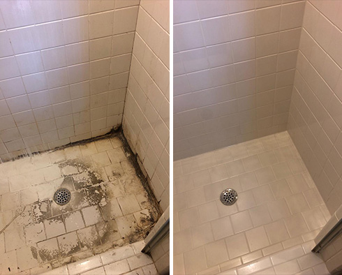 Shower Restored by Our Tile and Grout Cleaners in Santa Barbara, CA